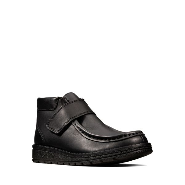 Clarks Girls Mendip Root Kid School Shoes Black | CA-4658139